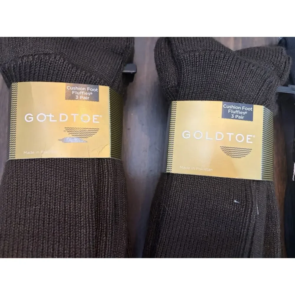 X-14 New 9 pairs of men's fashion GoldToe dress socks Size 10-13 & 12-16